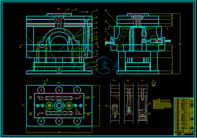 0191-塑料線卡注射模具設計【全套12張CAD圖+說明書】